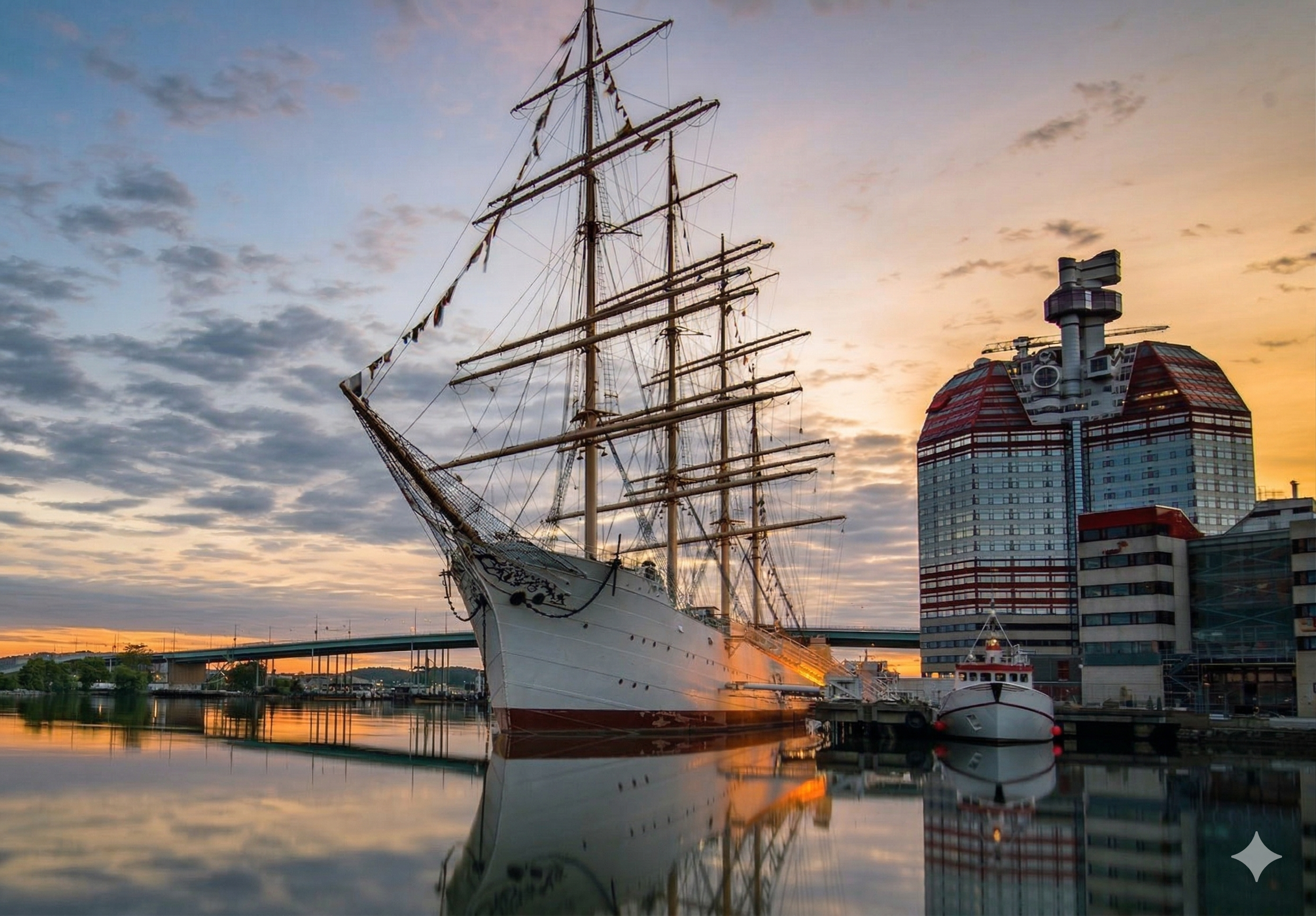 Göteborg - Lilla Bommen och Barken Viking
